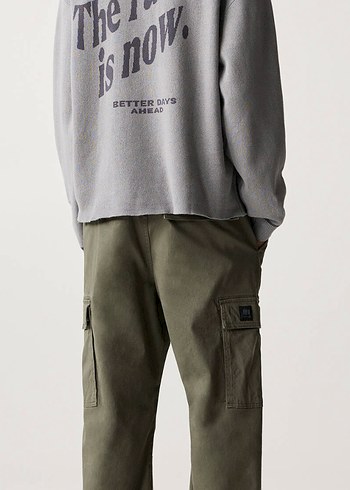Pull and Bear Pull and Bear Haki Kargo Pantolon