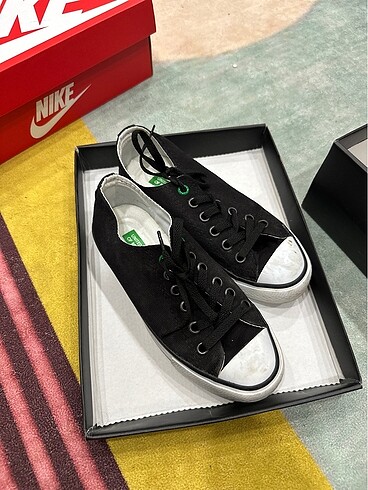 Benetton siyah converse
