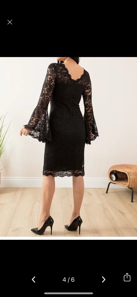 Kısa Dantel Elbise - Görsel 2