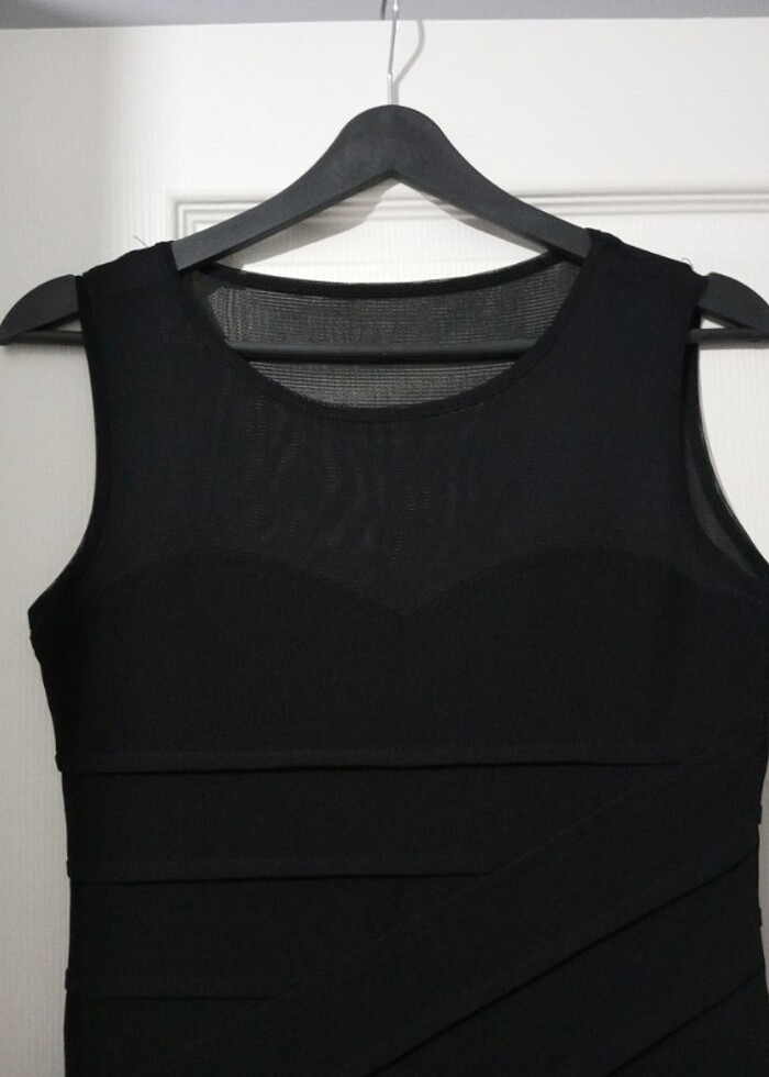 Tül Detay Elbise - Görsel 3