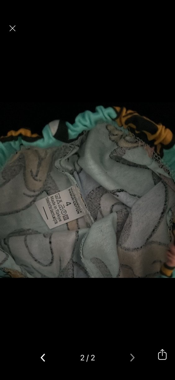 Renkli Baskılı Kız Çocuk Tayt - Görsel 2