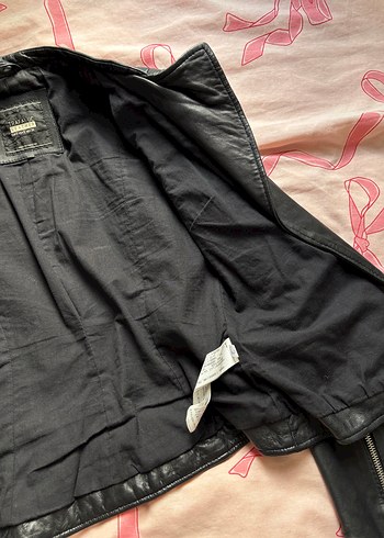 trafaluc leather vücudu saran deri ceket - Görsel 5