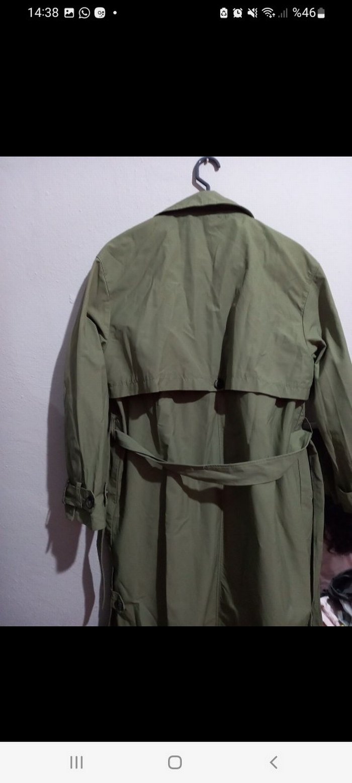 Uzun Kemerli Kadın Trençkot - Görsel 2