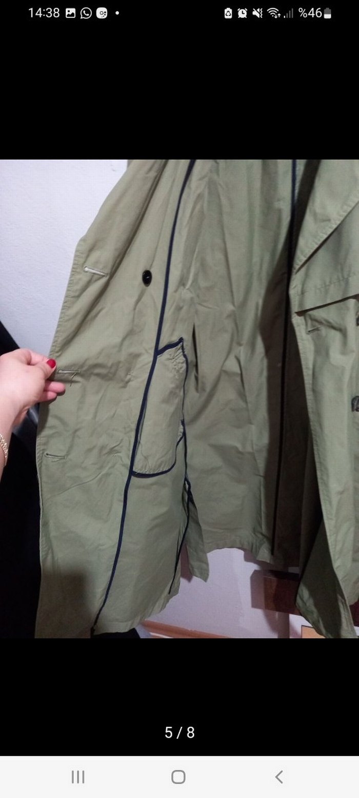 Uzun Kemerli Kadın Trençkot - Görsel 4