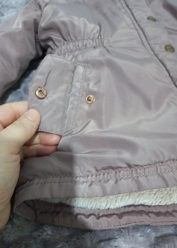 LCW Kız Çocuk Pembe Kapüşonlu Şişme Mont - Görsel 5