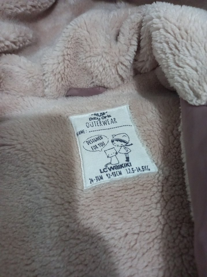 LCW Kız Çocuk Pembe Kapüşonlu Şişme Mont - Görsel 2