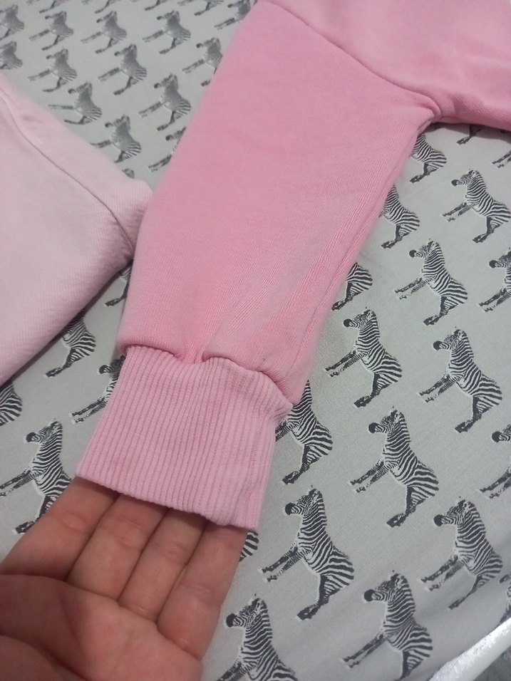 Mavi marka pembe Kapüşonlu sweat - Görsel 3