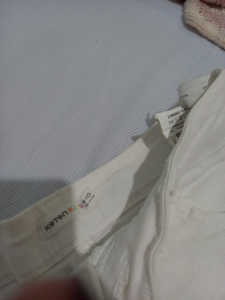 Koton beyaz Dantel Detaylı Mini Şort - Görsel 3