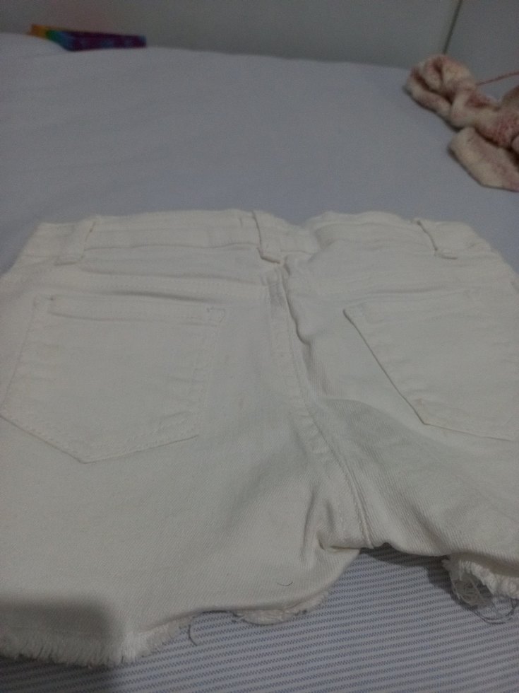 Koton beyaz Dantel Detaylı Mini Şort - Görsel 4