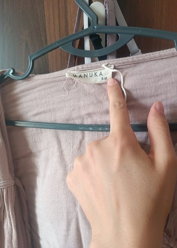 38 Beden mor Renk MANUKA Bağlama Detaylı Kısa lila Müslin Bluz