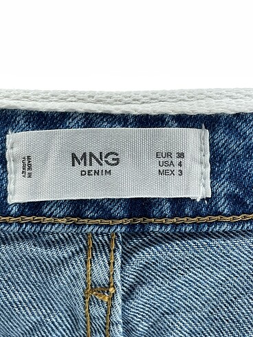36 Beden mavi Renk Mango Jean / Kot %70 İndirimli.