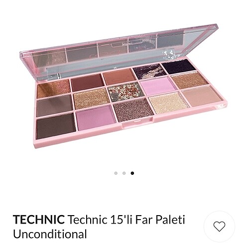  Beden Technic unconditional 15 Li far paleti