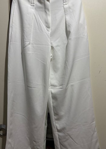Beyaz Kadın Kumaş Pantolon - Görsel 2