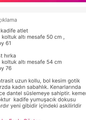 Antrasit Uzun Kollu Gotik Kadın Sabahlık ikili takım - Görsel 13