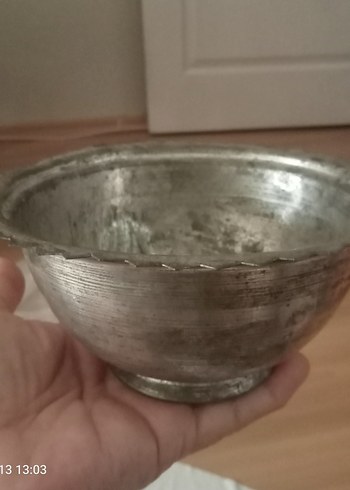 Bakır Geleneksel Vinyage Tabak - Görsel 5