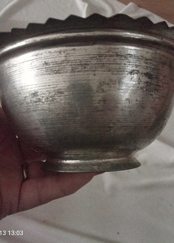 Bakır Geleneksel Vinyage Tabak - Görsel 2