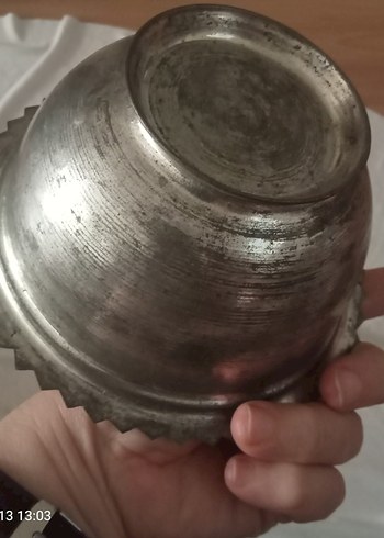 Bakır Geleneksel Vinyage Tabak - Görsel 4