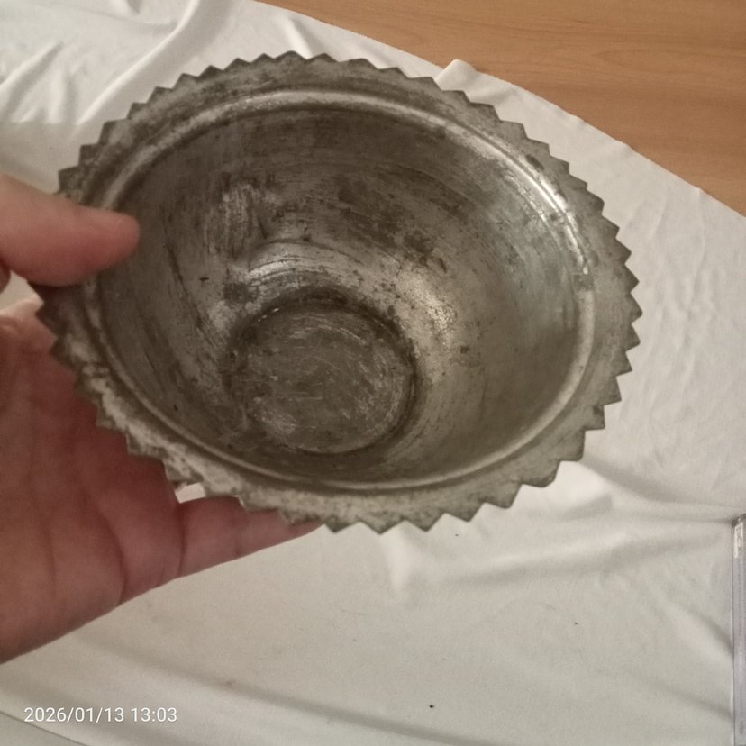 Bakır Geleneksel Vinyage Tabak - Görsel 3