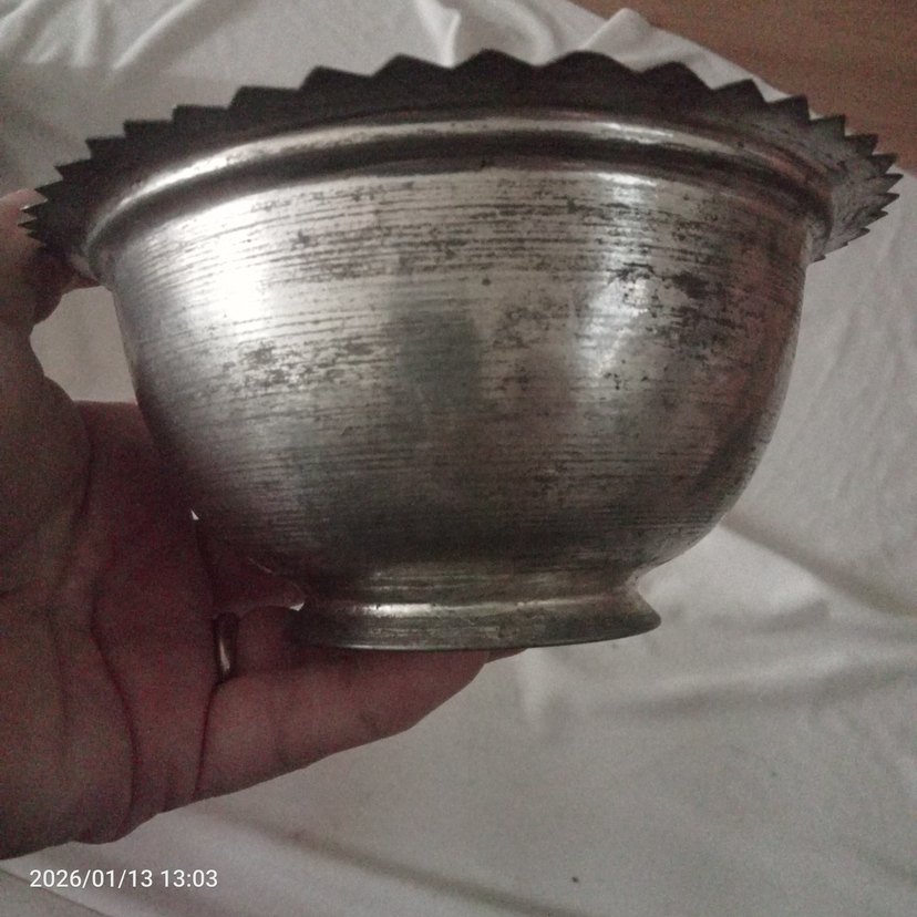 Bakır Geleneksel Vinyage Tabak - Görsel 2