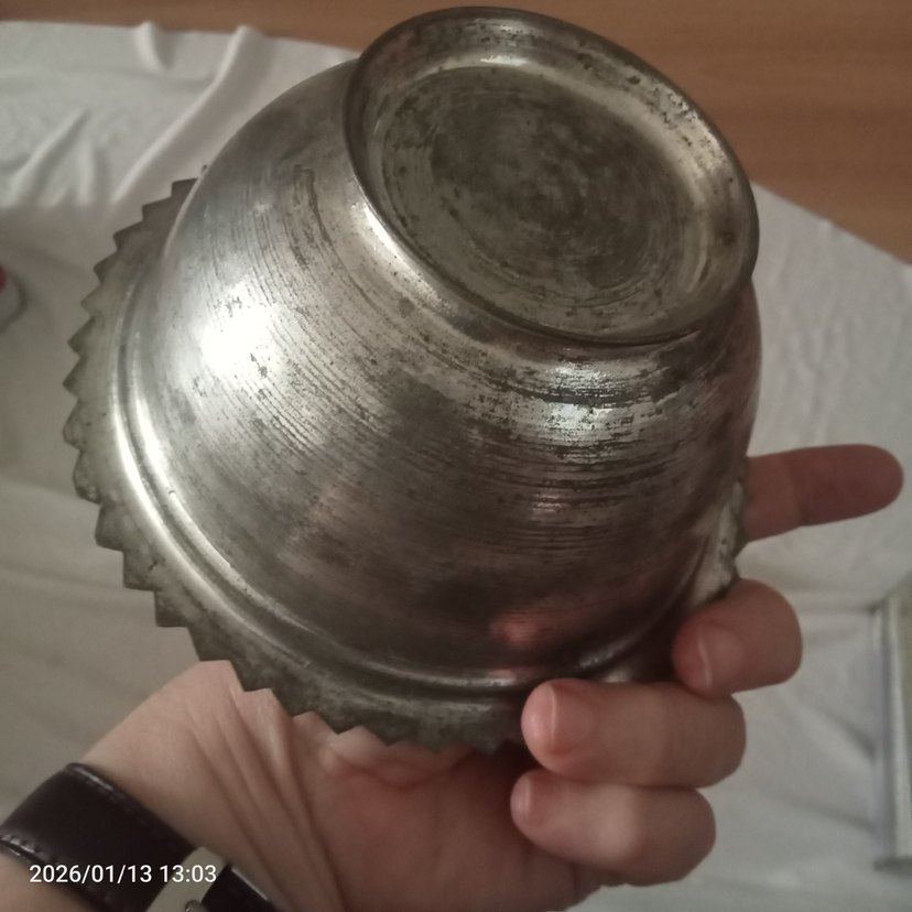 Bakır Geleneksel Vinyage Tabak - Görsel 4