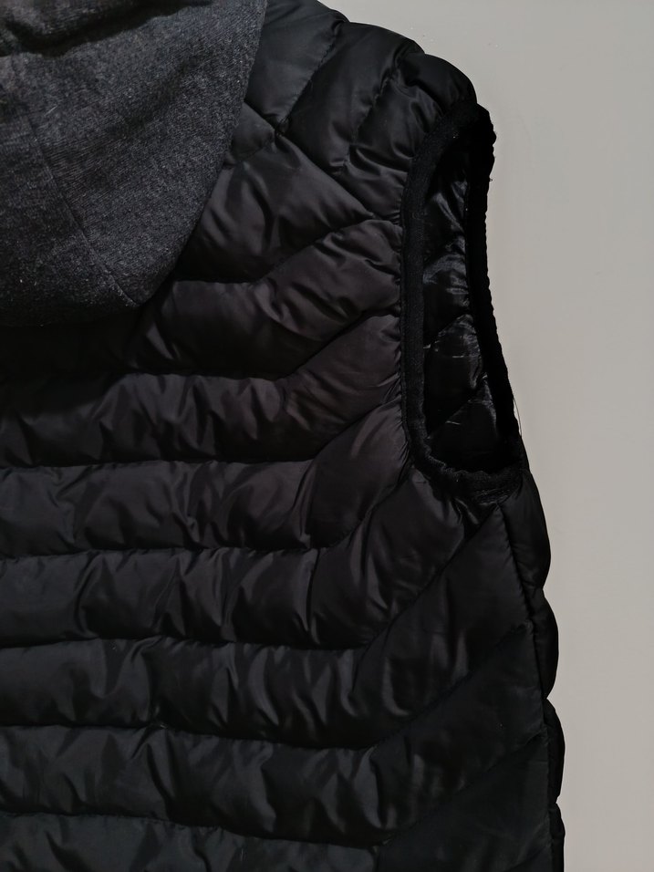 Erkek Gri Kapüşonlu Şişme Yelek - Görsel 5