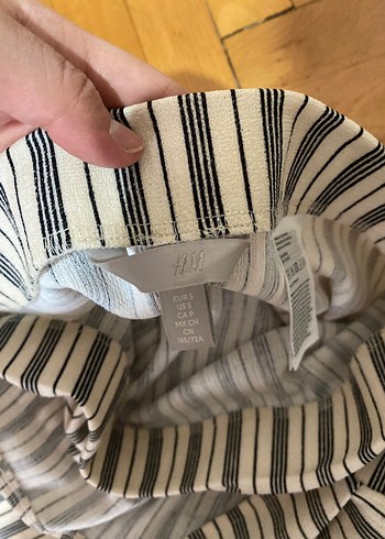 Çizgili Uzun Hamile Etek - Görsel 3