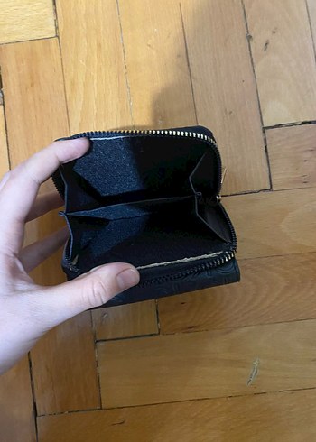 Kemer Tokalı Siyah Deri Kadın Cüzdanı - Görsel 3