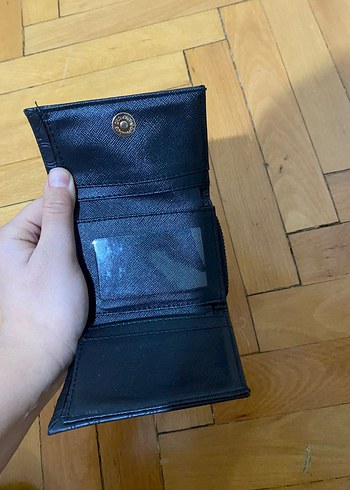 Kemer Tokalı Siyah Deri Kadın Cüzdanı - Görsel 2