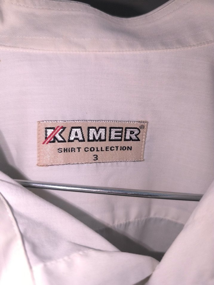 Beyaz Klasik Keten Erkek Gömlek - Görsel 2