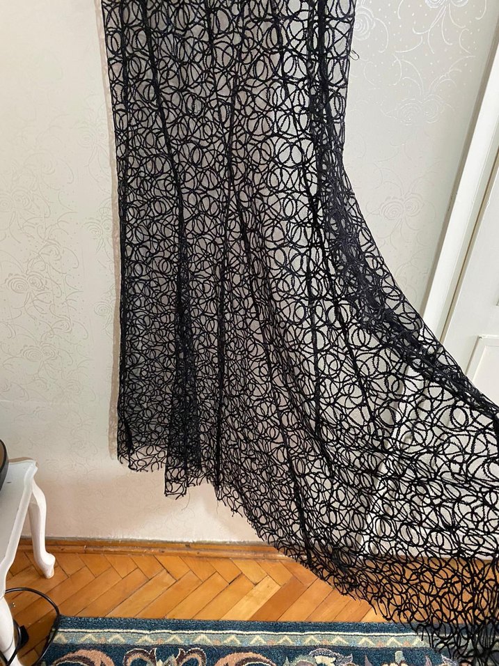 Düğmeli Siyah elbise ustü - Görsel 2