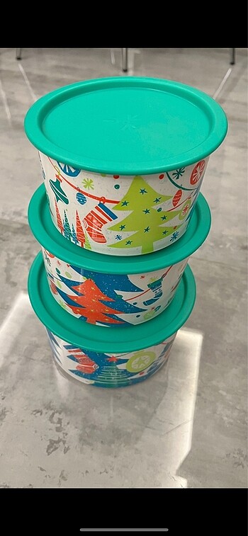 Tupperware 3lü set