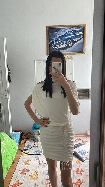 Zara beyaz elbise