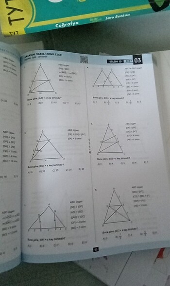Beden Renk 4K yayınları tyt geometri soru bankası