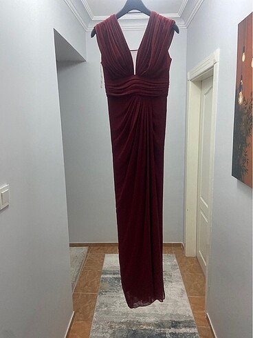 İLMİO BORDO ELBİSE