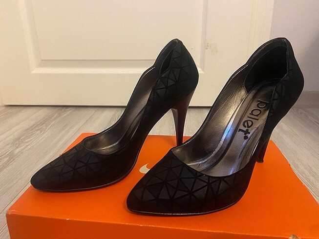 SİYAH TOPUKLU PALET MARKA - Görsel 5