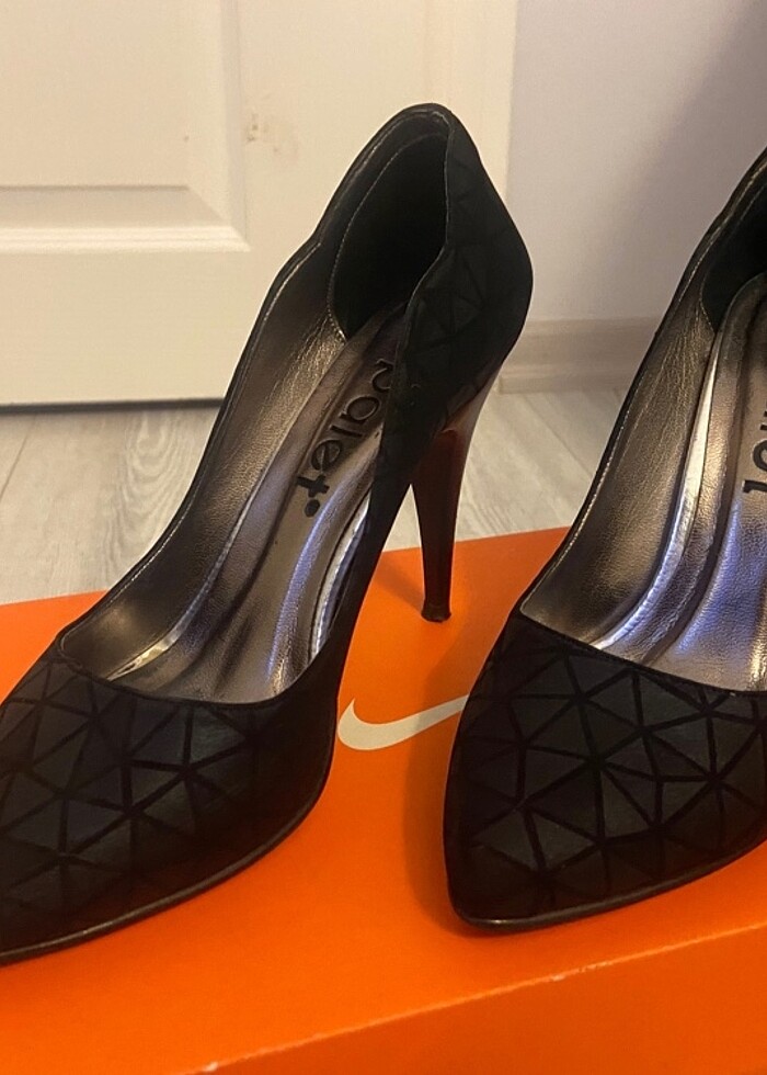 SİYAH TOPUKLU PALET MARKA - Görsel 2