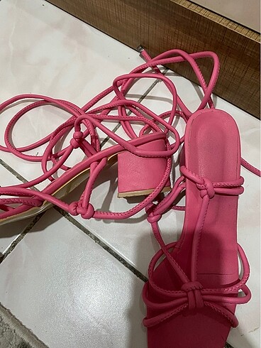 Beymen pembe küçük topuk ayakkabı