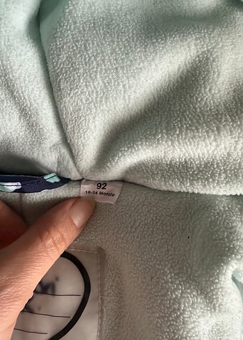 Mavi Desenli Fermuarlı Bebek Kayak Tulumu - Görsel 3