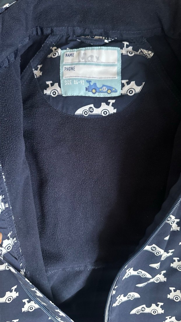 Koyu Mavi Baskılı Bebek Kayak Tulumu - Görsel 3