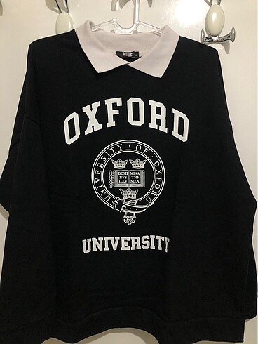 Oxford şardonlu sweat