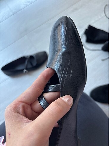 Stradivarius Siyah babet
