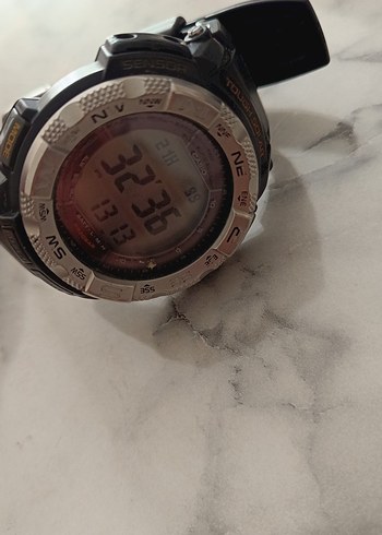 Kahverengi Dijital Erkek Saat MS Casio saat orijinal
