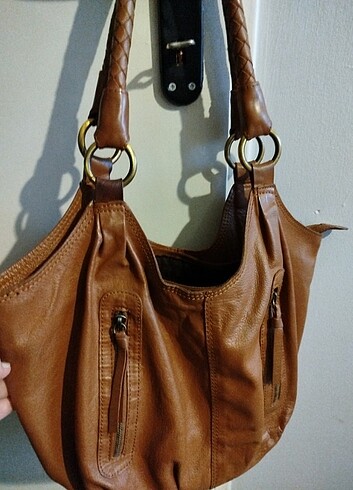 Hakiki deri vintage çanta