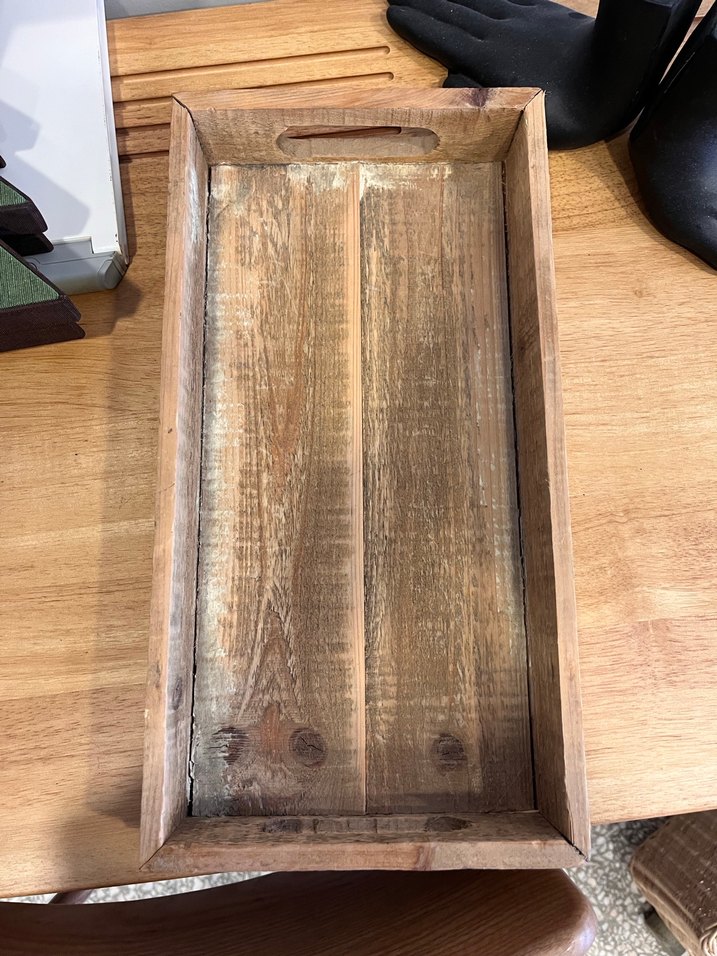 Koyu Kahverengi Ahşap Çatal Kaşık Kutusu Tepsi - Görsel 2