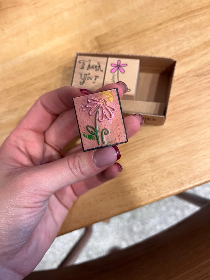 Pastel Renkli Ahşap Damga Seti - Görsel 3