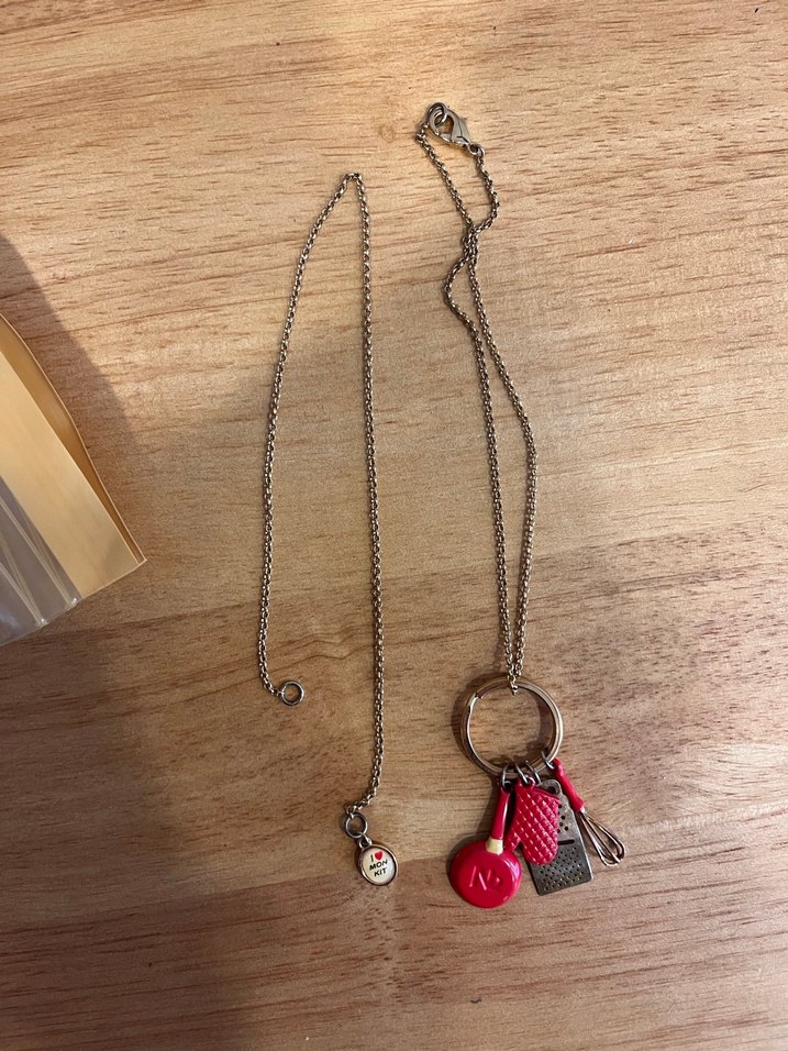 Renkli Zincir Detaylı Midi Kadın Kolye - Görsel 2