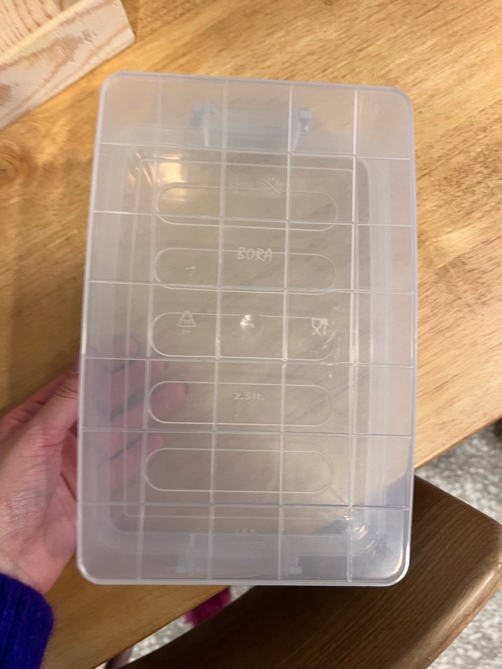 Bej Renkli Şeffaf Saklama Kabı - Görsel 2