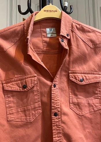 Düğmeli Erkek Keten Gömlek - Görsel 2