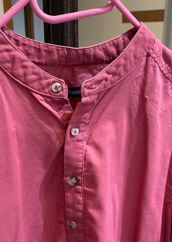 Uzun Kollu Erkek Keten Gömlek - Görsel 2