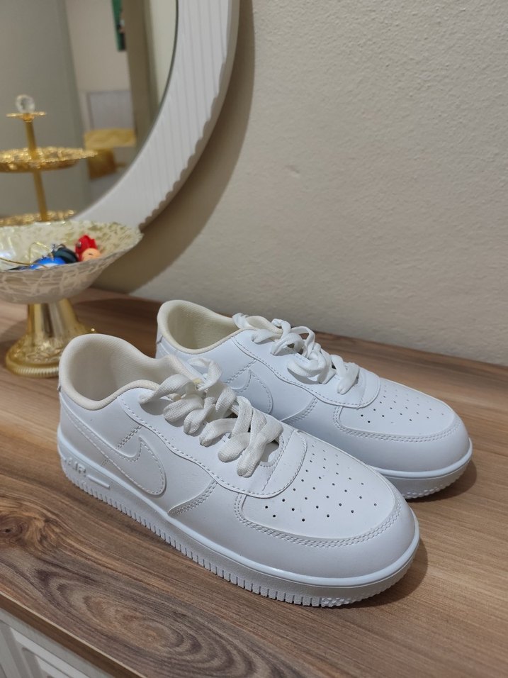 Beyaz Minimalist Kadın erkek Spor Ayakkabı - Görsel 3